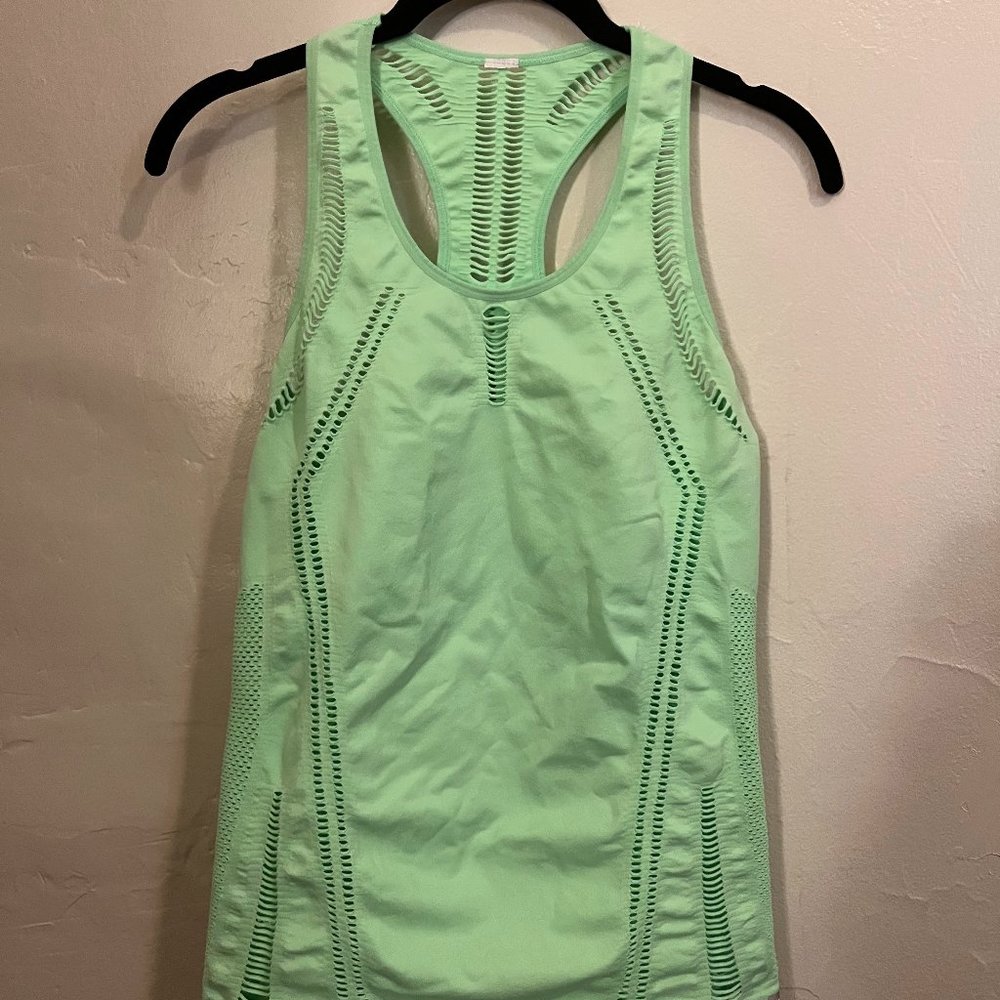 Neon New Balance Laser Cut Running Workout Top